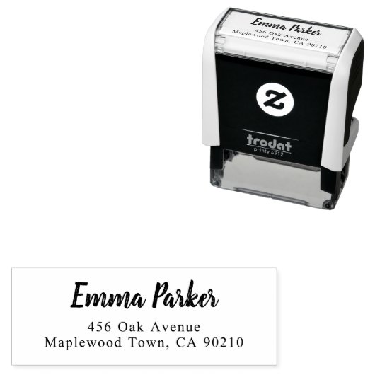 Tampon Auto-encreur Script manuscrit moderne simple (En situation)