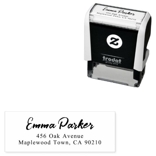 Tampon Auto-encreur Script manuscrit moderne simple (En situation)