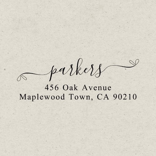 Tampon Auto-encreur Script manuscrit simple