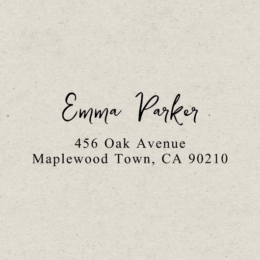 Tampon Auto-encreur Script manuscrit simple