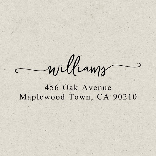 Tampon Auto-encreur Script manuscrit simple