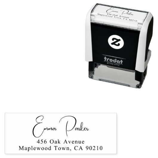 Tampon Auto-encreur Script manuscrit simple (En situation)