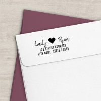 Script moderne Coeur Couple Adresse de retour