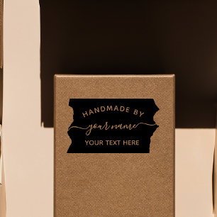 Tampon Auto-encreur Script moderne Fabriqué à la main par timbre d'ent