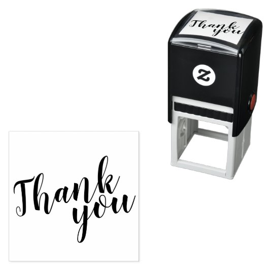 Tampon Auto-encreur Script moderne mariage favoriser Merci (En situation)