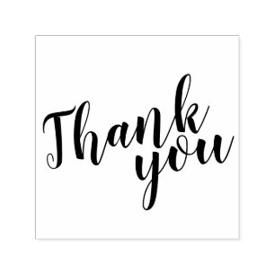 Tampon Auto-encreur Script moderne mariage favoriser Merci