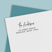 Tampon Auto-encreur Script moderne tendance Nom Adresse de retour