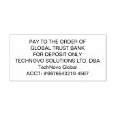 Tampon Auto-encreur Script personnalisé simple (Design)