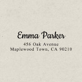 Tampon Auto-encreur Script rétro élégant simple