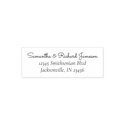 Tampon Auto-encreur Script Signature Famille Créer votre propre (Design)