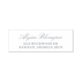 Tampon Auto-encreur Script simple élégant Adresse de retour d'affaires (Design)