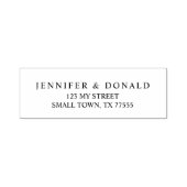 Tampon Auto-encreur Script simple moderne noir (Design)