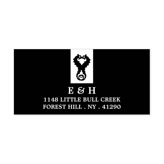 Tampon Auto-encreur Seahorse Romance (Design)