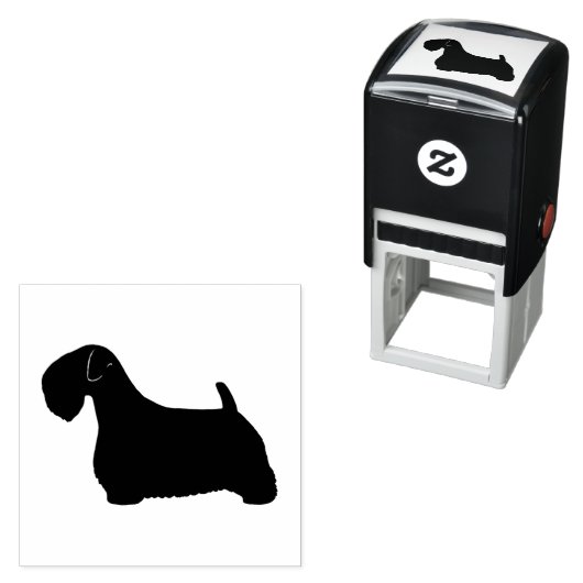 Tampon Auto-encreur Sealyham Terrier (En situation)