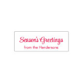 Tampon Auto-encreur Season's Greeting from the Couple's Name Template (Design)