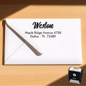 Tampon Auto-encreur Self Inking Address Stamp Minimalist Modern Style