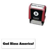 Tampon Auto-encreur Self Inking Sampter God bless America (En situation)