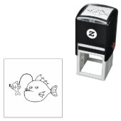 Tampon Auto-encreur Selfie à l'angeraie (En situation)