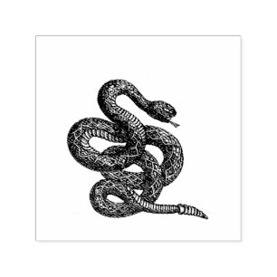 Tampon Auto-encreur Serpent Crotalus Cascavella (Vipère à Piton Venime