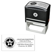 Tampon Auto-encreur Service de transport aérien militaire Vétérinaire (En situation)