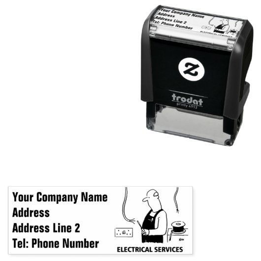 Tampon Auto-encreur Services électriques et électriques (En situation)
