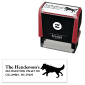 Tampon Auto-encreur Shetland Sheepdog Sheltie (En situation)