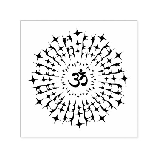 Tampon Auto-encreur Shri Yantra ou Sri Chakra - Glowing Energy (Design)
