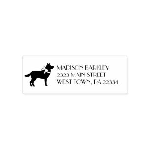 Tampon Auto-encreur Sibérie Husky Chien Chien Chien Chiot Malamut