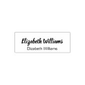 Tampon Auto-encreur Signature cursive et Modèle de nom imprimé (Design)