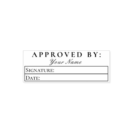 Tampon Auto-encreur Signature de tenue de livres approuvée Date d'acce (Design)