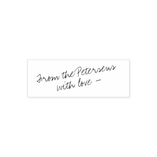 Tampon Auto-encreur Signature du script d'écriture manuscrite personna (Design)