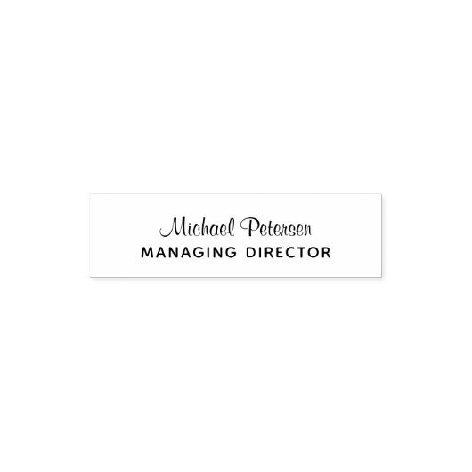 Tampon Auto-encreur Signature name job title personalized (Design)