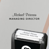 Tampon Auto-encreur Signature name job title personalized