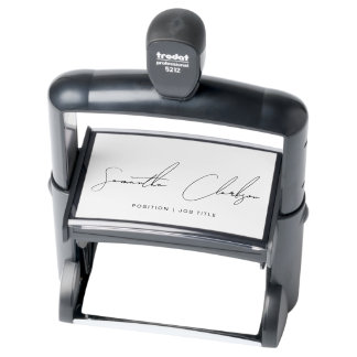Tampon Auto-encreur Signature professionnelle moderne manuscrite