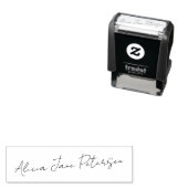 Tampon Auto-encreur Signature script your name personalized (En situation)