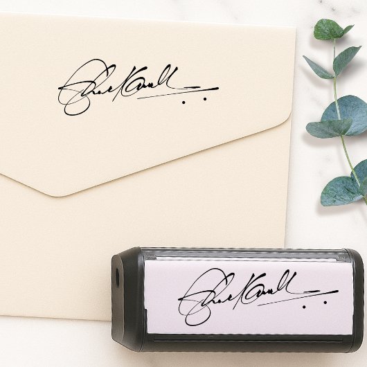 Tampon Auto-encreur Signature Stamp | Upload Your Handwritten Name