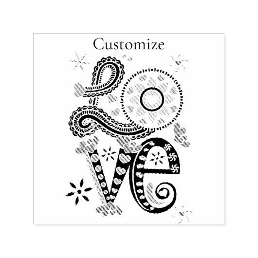 Tampon Auto-encreur SIGNE D'AMOUR Super Hippie Thunder_Cove (Design)