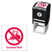 Tampon Auto-encreur Signe Pas De Levage De Fourche (En situation)