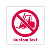 Tampon Auto-encreur Signe Pas De Levage De Fourche (Design)