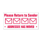 Tampon Auto-encreur "S'il vous plaît retourner à l'expéditeur" "ADRESS (Design)