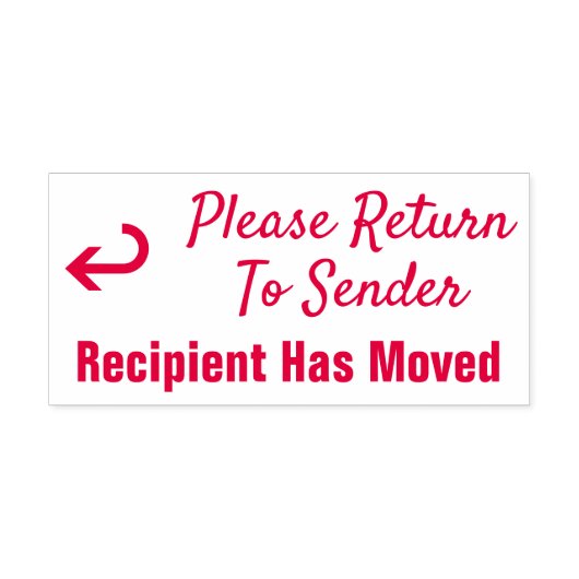 Tampon Auto-encreur "S'Il Vous Plaît Retourner À L'Expéditeur", "Desti (Design)