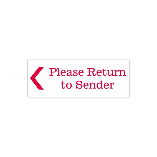 Tampon Auto-encreur "S'il vous plaît retourner à l'expéditeur" Timbre (Design)