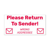 Tampon Auto-encreur "S'Il Vous Plaît Revenir À L'Expéditeur !" "ADRESS (Design)