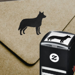 Tampon Auto-encreur Silhouette australienne de chien de bétail