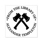 Tampon Auto-encreur Silhouette Axe Traversé Throwing Sport Library (Design)