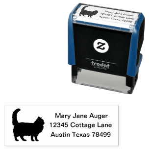 Tampon Auto-encreur Silhouette Chat Chantilly-Tiffany