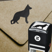 Silhouette de chien berger allemand
