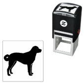 Tampon Auto-encreur Silhouette de Chien de Berger Anatolien (En situation)