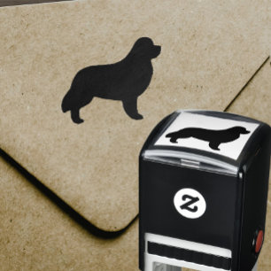 Tampon Auto-encreur Silhouette de chien de Terre-Neuve