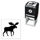 Tampon Auto-encreur Silhouette de l'orignal | Faune | Animal sauvage (En situation)